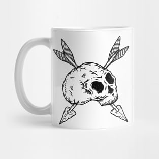 Arrowhead Skull - Black Mug